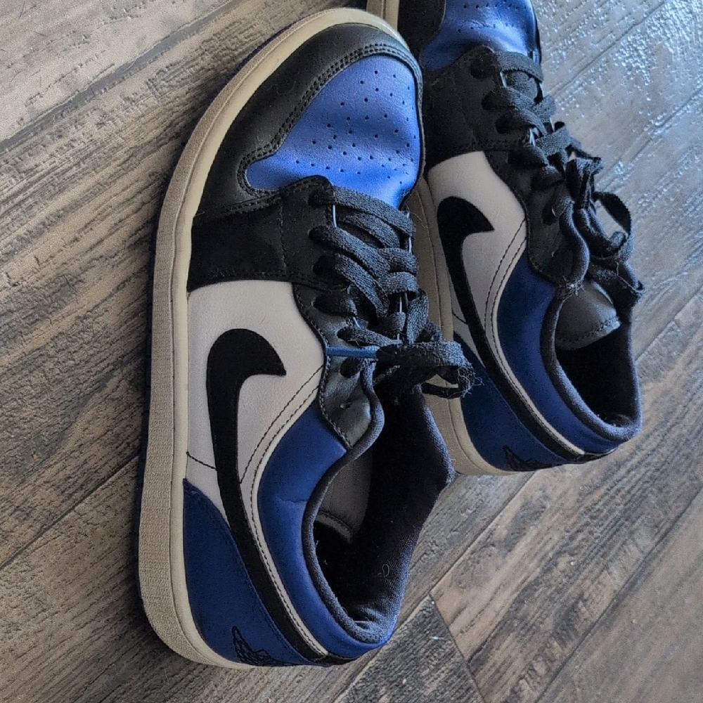 Blue and Black Sneakers